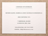Change of Address Card Change of Address Card