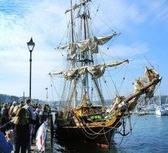 World's greenest cargo vessel heralds Falmouth's Great Tall Ships Festival